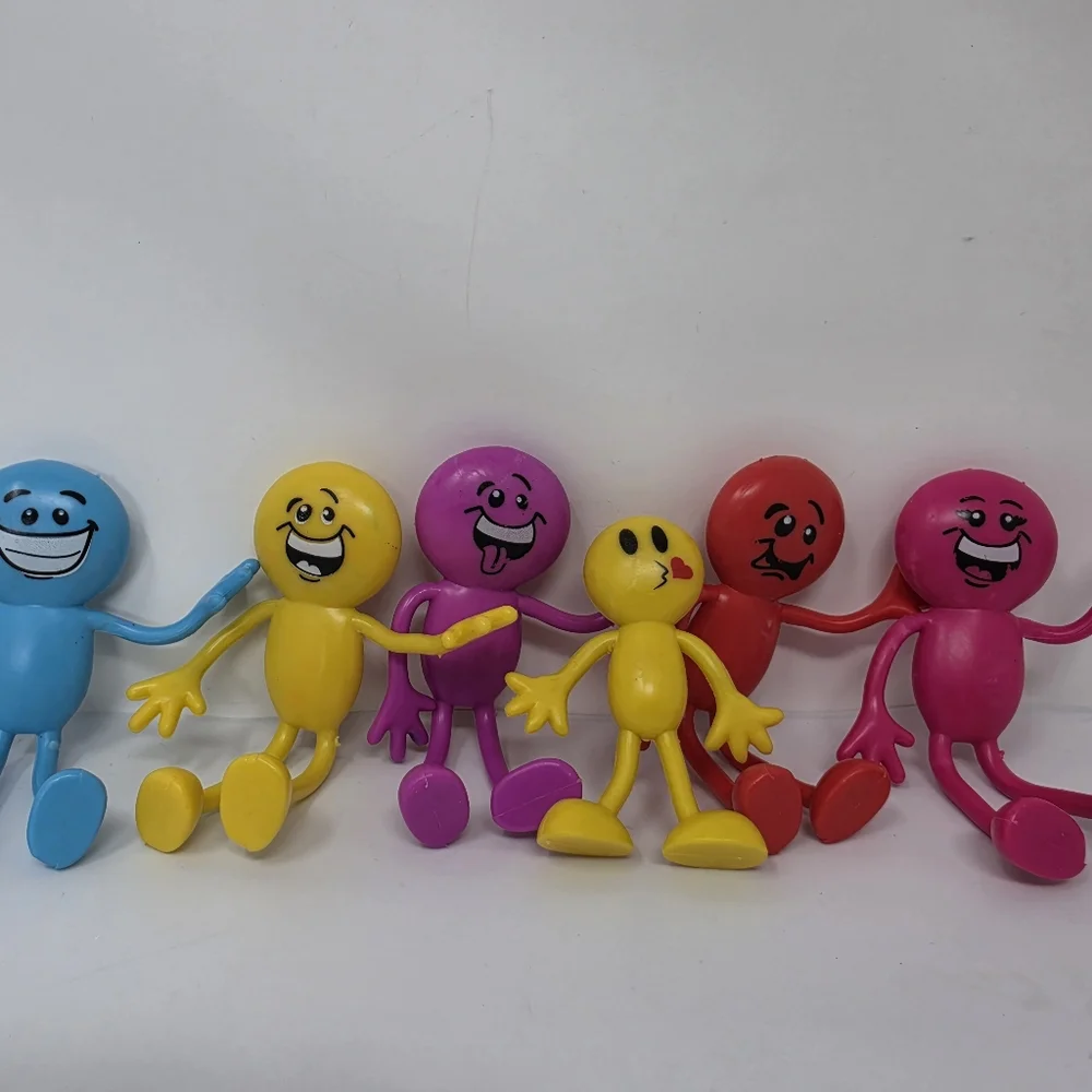 Bendable Men Various Colors Toy Lot
